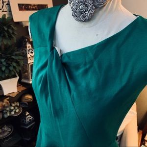 Eliza J Hunter Green Dress Sz 10